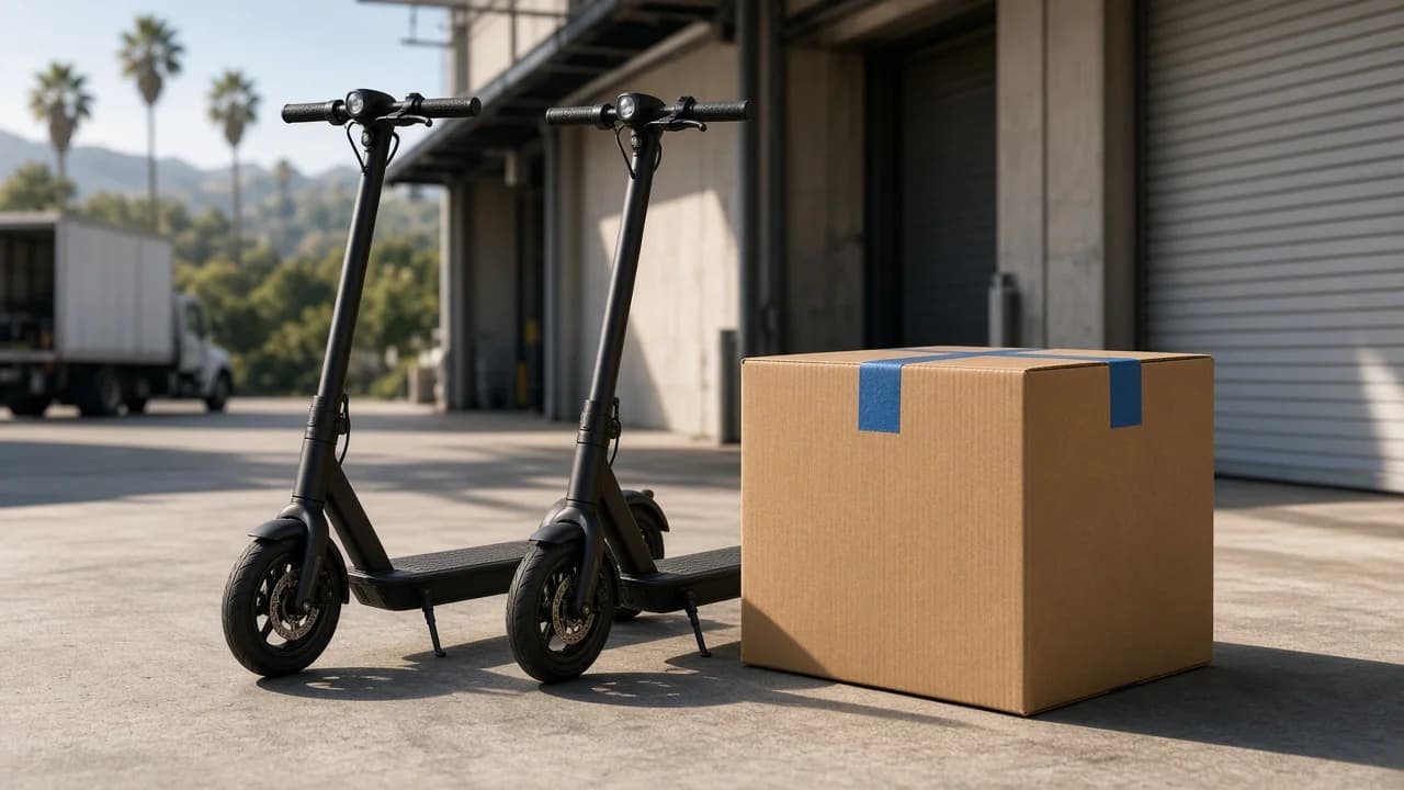 Scooters y patinetas eléctricas listas para envío a Nicaragua con MTOM Services desde California